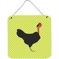 "Caroline's Treasures Green Naked Neck Chicken Metal Print, 6hx6w"