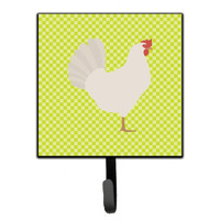 "Caroline's Treasures Leghorn Chicken Green Wall Hook, Small, Multicolor"