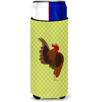 "Caroline's Treasures Malaysian Serama Chicken Green Decorative Can Hugger, Slim, Multicolor"