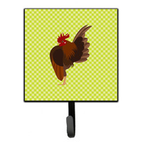 "Caroline's Treasures Malaysian Serama Chicken Green Wall Hook, Small, Multicolor"