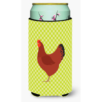 "Caroline's Treasures New Hampshire Red Chicken Green Decorative Can Hugger, Tall Boy, Multicolor"