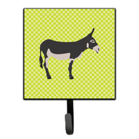 "Caroline's Treasures American Mammoth Jack Donkey Green Wall Hook, Small, Multicolor"