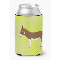 "Caroline's Treasures Miniature Mediterranian Donkey Green Decorative Can Hugger, Multicolor"