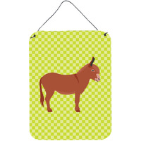 "Caroline's Treasures Irish Donkey Green Metal Print, 16hx12w, Multicolor"