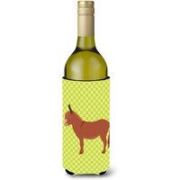 "Caroline's Treasures Irish Donkey Green Decorative Bottle Hugger, 750 ml, Multicolor"