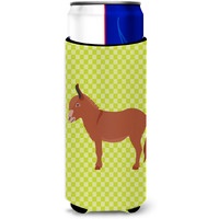 "Caroline's Treasures Irish Donkey Green Decorative Can Hugger, Slim, Multicolor"