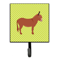 "Caroline's Treasures Irish Donkey Green Wall Hook, Small, Multicolor"