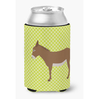 "Caroline's Treasures Cotentin Donkey Green Decorative Can Hugger, Multicolor"