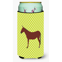 "Caroline's Treasures Hinny Horse Donkey Green Decorative Can Hugger, Tall Boy, Multicolor"