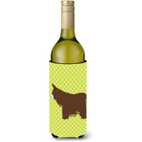 "Caroline's Treasures Poitou Poiteuin Donkey Green Decorative Bottle Hugger, 750 ml, Multicolor"
