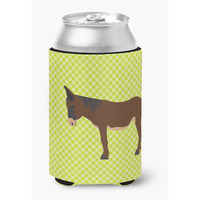 "Caroline's Treasures Zamorano-Leones Donkey Green Decorative Can Hugger, Multicolor"