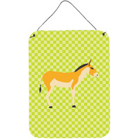 "Caroline's Treasures Turkmenian Kulan Donkey Green Metal Print, 16hx12w, Multicolor"