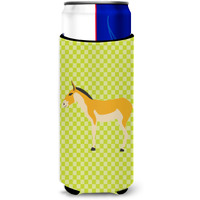"Caroline's Treasures Turkmenian Kulan Donkey Green Decorative Can Hugger, Slim, Multicolor"