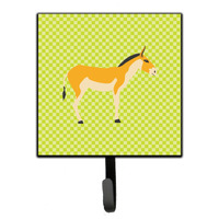 "Caroline's Treasures Turkmenian Kulan Donkey Green Wall Hook, Small, Multicolor"