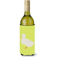 "Caroline's Treasures Crested Duck Green Decorative Bottle Hugger, 750 ml, Multicolor"