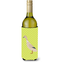 "Caroline's Treasures West Harlequin Duck Green Decorative Bottle Hugger, 750 ml, Multicolor"