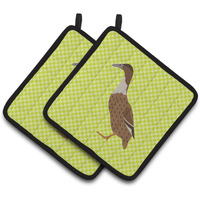 "Caroline's Treasures Dutch Hook Bill Duck Green Decorated Pot Holder, 7.5"" x 7.5"""