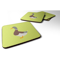 "Caroline's Treasures Saxony Sachsenente Duck Green Decorative coasters, 3.5, Multicolor"
