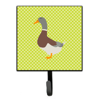 "Caroline's Treasures Saxony Sachsenente Duck Green Wall Hook, Small, Multicolor"