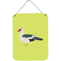 "Caroline's Treasures Muscovy Duck Green Metal Print, 16hx12w, Multicolor"