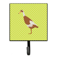 "Caroline's Treasures Indian Runner Duck Green Wall Hook, Small, Multicolor"