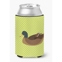"Caroline's Treasures Khaki Campbell Duck Green Decorative Can Hugger, Multicolor"