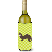 "Caroline's Treasures Russian or European Mink Green Decorative Bottle Hugger, 750 ml, Multicolor"