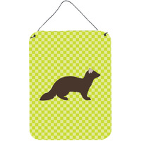 "Caroline's Treasures Sable Marten Green Metal Print, 16hx12w, Multicolor"