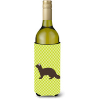 "Caroline's Treasures Sable Marten Green Decorative Bottle Hugger, 750 ml, Multicolor"