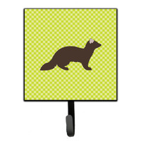 "Caroline's Treasures Sable Marten Green Wall Hook, Small, Multicolor"