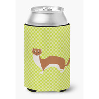 "Caroline's Treasures Weasel Green Decorative Can Hugger, Multicolor"