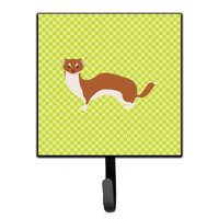 "Caroline's Treasures Weasel Green Wall Hook, Small, Multicolor"