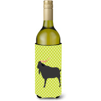 "Caroline's Treasures Verata Goat Green Decorative Bottle Hugger, 750 ml, Multicolor"