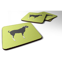 "Caroline's Treasures Black Bengal Goat Green Decorative coasters, 3.5, Multicolor"