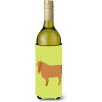 "Caroline's Treasures American Lamancha Goat Green Decorative Bottle Hugger, 750 ml, Multicolor"