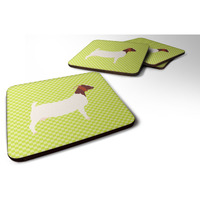 "Caroline's Treasures Boer Goat Green Decorative coasters, 3.5, Multicolor"