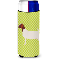 "Caroline's Treasures Boer Goat Green Decorative Can Hugger, Slim, Multicolor"