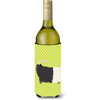 "Caroline's Treasures Welsh Black-Necked Goat Green Decorative Bottle Hugger, 750 ml, Multicolor"