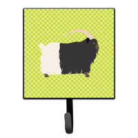 "Caroline's Treasures Welsh Black-Necked Goat Green Wall Hook, Small, Multicolor"