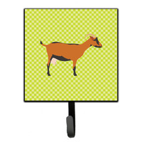 "Caroline's Treasures Oberhasli Goat Green Wall Hook, Small, Multicolor"