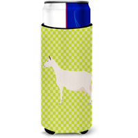 "Caroline's Treasures Saanen Goat Green Decorative Can Hugger, Slim, Multicolor"