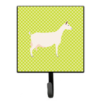 "Caroline's Treasures Saanen Goat Green Wall Hook, Small, Multicolor"