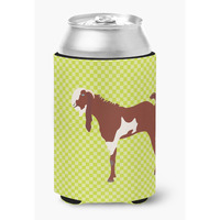 "Caroline's Treasures Jamnapari Goat Green Decorative Can Hugger, Multicolor"