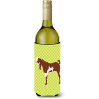 "Caroline's Treasures Jamnapari Goat Green Decorative Bottle Hugger, 750 ml, Multicolor"
