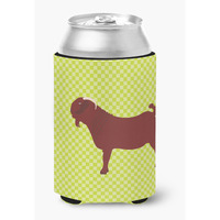 "Caroline's Treasures Kalahari Red Goat Green Decorative Can Hugger, Multicolor"