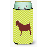 "Caroline's Treasures Kalahari Red Goat Green Decorative Can Hugger, Tall Boy, Multicolor"