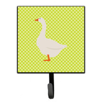 "Caroline's Treasures Embden Goose Green Wall Hook, Small, Multicolor"