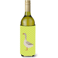 "Caroline's Treasures Steinbacher Goose Green Decorative Bottle Hugger, 750 ml, Multicolor"