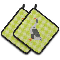 "Caroline's Treasures West of England Goose Green Decorated Pot Holder, 7.5"" x 7.5"""