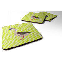 "Caroline's Treasures Chinese Goose Green Decorative coasters, 3.5, Multicolor"